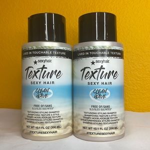 SEXYHAIR Texture Clean Wave 2-IN-1 Texturizing Styling Shampoo 2X (10.1 Oz ea)